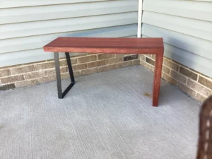 Red Oak Waterfall Bench (small)