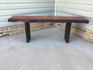 Poplar Live Edge Bench